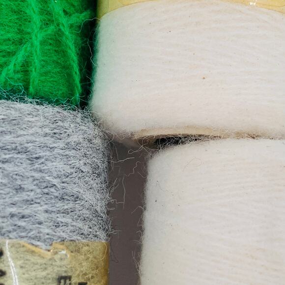 Punch Embroidery Yarn Lot 12 Spools Thread Green Red White Orange Gray Vintage - Picture 10 of 11